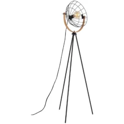 Brilo Stehleuchte Mesh Schwarz Höhe 1,49 M / 1 X E27 / Max. 40 W