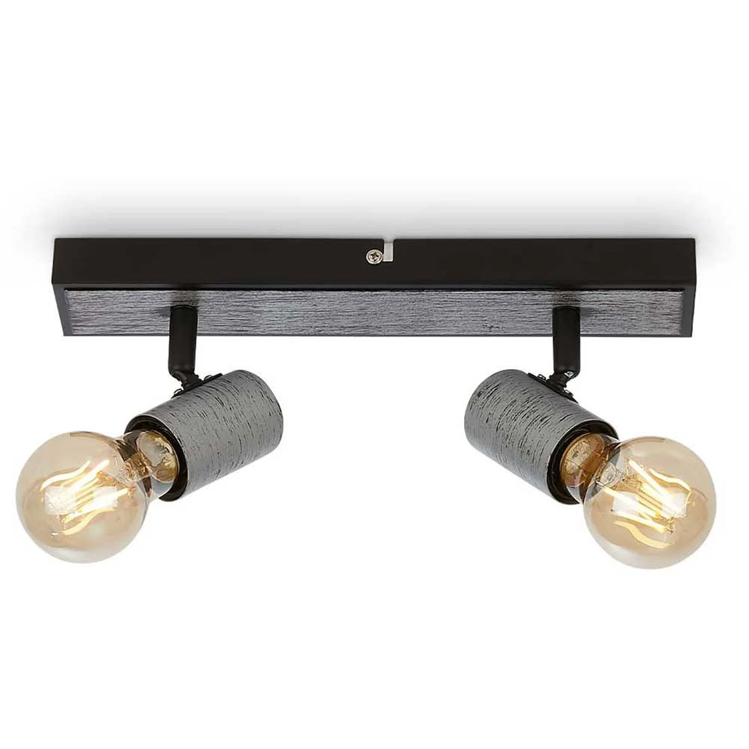 Briloner 2er-Spot Kiko Antik-Silber 300 X 50 Mm / 2 X E27 / Max. 60 W 1 Briloner 2er-Spot Kiko Antik-Silber 300 X 50 Mm / 2 X E27 / Max. 60 W