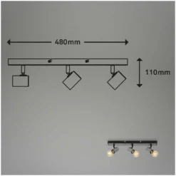 Briloner 3er-Spot Kiko Antik-Silber 480 X 50 Mm / 3 X E27 / Max. 60 W -Lampen & Leuchten affär 565467 5