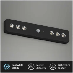 Briloner Unterbauleuchte Sesto Schwarz 6 X LED / 0,08 W