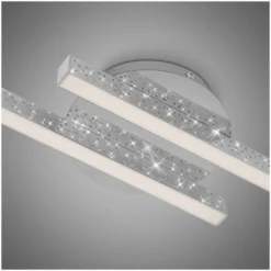 Brilo LED-Wand- Und Deckenleuchte Rey Chrom 600 X 140 Mm / 1 X LED / 10,5 W -Lampen & Leuchten affär 565484 5