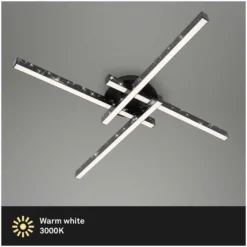 Brilo LED-Wand- Und Deckenleuchte Rey Schwarz 600 X 600 Mm / 1 X LED / 21 W -Lampen & Leuchten affär 565486 2