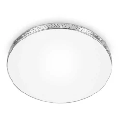 Briloner LED-Wand- Und Deckenleuchte Malbona IP44 Weiss-Chrom 1 X LED / 18 W