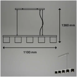 Briloner Pendelleuchte Luri Antik-Silber 5 X E14 / Max. 25 W 9 Briloner Pendelleuchte Luri Antik-Silber 5 X E14 / Max. 25 W -Lampen & Leuchten affär 565498 5