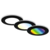Briloner LED-Einbauleuchten-Set Fungo Color IP65 Schwarz 3 X LED / 4,8 W