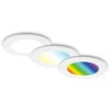 Briloner LED-Einbauleuchten-Set Fungo Color IP65 Weiss 3 X LED / 4,8 W