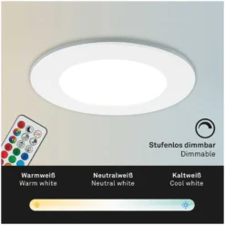 Briloner LED-Einbauleuchten-Set Fungo Color IP65 Weiss 3 X LED / 4,8 W -Lampen & Leuchten affär 565502 5