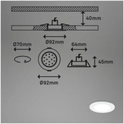 Briloner LED-Einbauleuchten-Set Fungo Color IP65 Weiss 3 X LED / 4,8 W -Lampen & Leuchten affär 565502 9