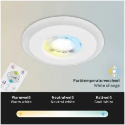 Briloner LED-Einbauleuchten-Set Skill Color Weiss 3 X LED / 5 W -Lampen & Leuchten affär 565505 6