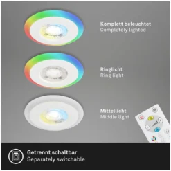 Briloner LED-Einbauleuchten-Set Skill Color Weiss 3 X LED / 5 W -Lampen & Leuchten affär 565505 9