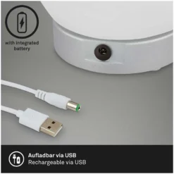 Brilo Mobiles Licht Poka Chrom-Matt Ø 16 Cm / 1 X LED / 3 W -Lampen & Leuchten affär 565506 6