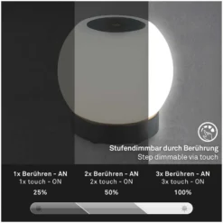 Brilo Mobiles Licht Poka Schwarz Ø 16 Cm / 1 X LED / 3 W 14 Brilo Mobiles Licht Poka Schwarz Ø 16 Cm / 1 X LED / 3 W -Lampen & Leuchten affär 565507 7