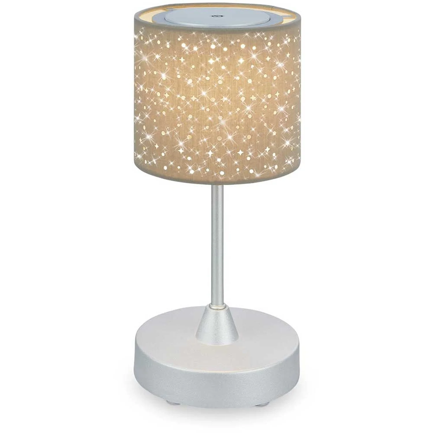Brilo Akku-Tischleuchte Lole Taupe 1 X LED / 3 W 1 Brilo Akku-Tischleuchte Lole Taupe 1 X LED / 3 W