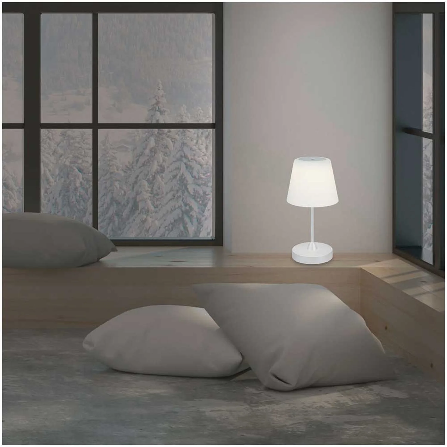 Brilo Mobiles Licht Compa Chrom-Matt Ø 12,5 Cm / 1 X LED / 3 W 3 Brilo Mobiles Licht Compa Chrom-Matt Ø 12,5 Cm / 1 X LED / 3 W – Bild 3