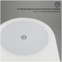 Brilo Mobiles Licht Compa Chrom-Matt Ø 12,5 Cm / 1 X LED / 3 W 10 Brilo Mobiles Licht Compa Chrom-Matt Ø 12,5 Cm / 1 X LED / 3 W -Lampen & Leuchten affär 565509 4