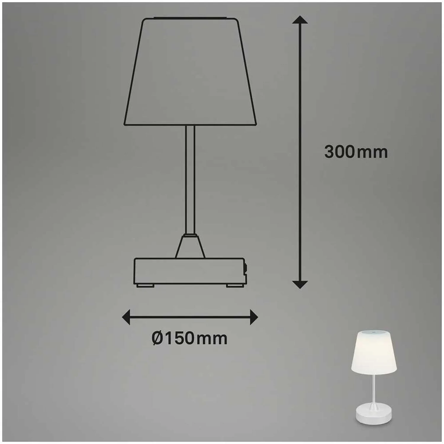 Brilo Mobiles Licht Compa Chrom-Matt Ø 12,5 Cm / 1 X LED / 3 W 7 Brilo Mobiles Licht Compa Chrom-Matt Ø 12,5 Cm / 1 X LED / 3 W – Bild 7