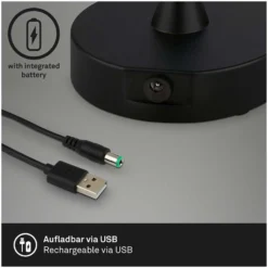 Brilo Mobiles Licht Compa Schwarz Ø 12,5 Cm / 1 X LED / 3 W -Lampen & Leuchten affär 565510 5