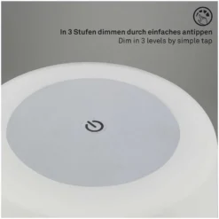 Brilo Akku-Tischleuchte Lama Chrom Matt 1 X LED / 3 W 10 Brilo Akku-Tischleuchte Lama Chrom Matt 1 X LED / 3 W -Lampen & Leuchten affär 565511 4