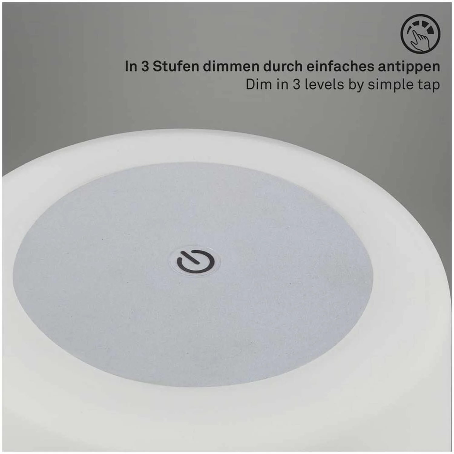 Brilo Akku-Tischleuchte Lama Chrom Matt 1 X LED / 3 W 4 Brilo Akku-Tischleuchte Lama Chrom Matt 1 X LED / 3 W – Bild 4