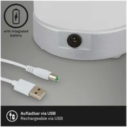 Brilo Akku-Tischleuchte Lama Chrom Matt 1 X LED / 3 W 12 Brilo Akku-Tischleuchte Lama Chrom Matt 1 X LED / 3 W -Lampen & Leuchten affär 565511 6