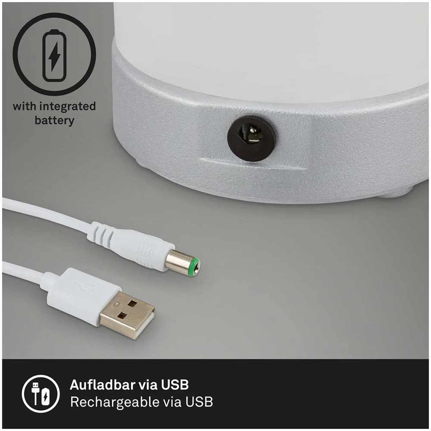 Brilo Akku-Tischleuchte Lama Chrom Matt 1 X LED / 3 W 6 Brilo Akku-Tischleuchte Lama Chrom Matt 1 X LED / 3 W – Bild 6