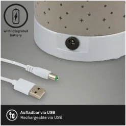 Brilo Akku-Tischleuchte Loni Taupe 1 X LED / 3 W 12 Brilo Akku-Tischleuchte Loni Taupe 1 X LED / 3 W -Lampen & Leuchten affär 565512 6