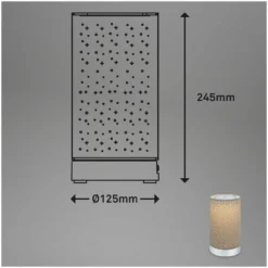 Brilo Akku-Tischleuchte Loni Taupe 1 X LED / 3 W 13 Brilo Akku-Tischleuchte Loni Taupe 1 X LED / 3 W -Lampen & Leuchten affär 565512 7