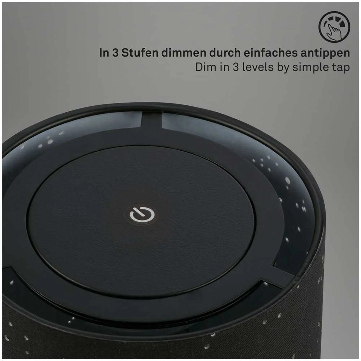 Brilo Akku-Tischleuchte Loni Schwarz 1 X LED / 3 W 4 Brilo Akku-Tischleuchte Loni Schwarz 1 X LED / 3 W – Bild 4