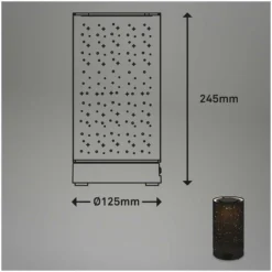 Brilo Akku-Tischleuchte Loni Schwarz 1 X LED / 3 W 13 Brilo Akku-Tischleuchte Loni Schwarz 1 X LED / 3 W -Lampen & Leuchten affär 565513 7