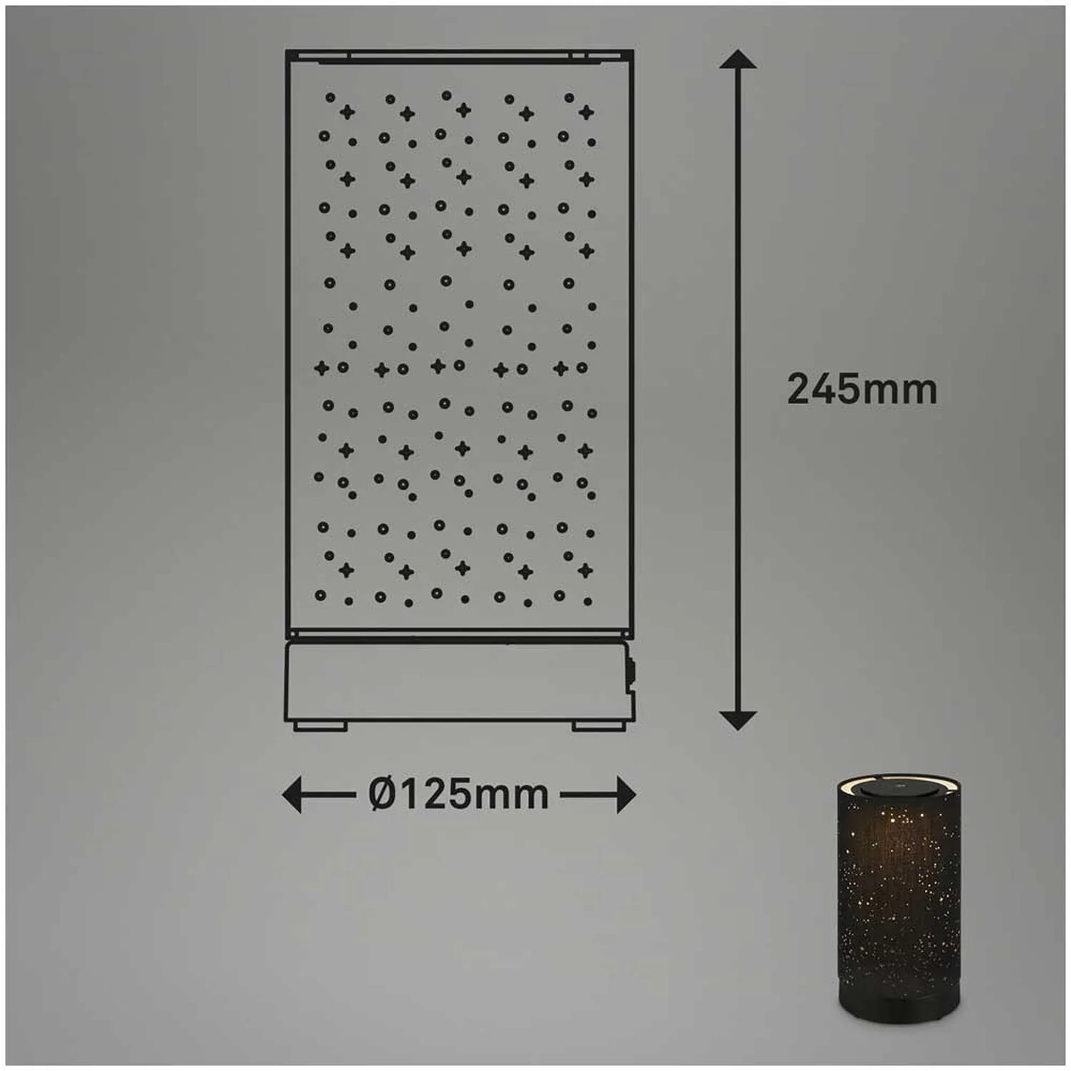 Brilo Akku-Tischleuchte Loni Schwarz 1 X LED / 3 W 7 Brilo Akku-Tischleuchte Loni Schwarz 1 X LED / 3 W – Bild 7