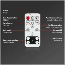 Brilo LED-Panel Slim Deco Schwarz-Silber Ø 420 Mm / 1 X LED / 22 W -Lampen & Leuchten affär 565514 9