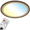 Brilo LED-Panel Slim Deco Braun-Gold Ø 420 Mm / 1 X LED / 22 W