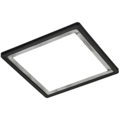 Brilo LED-Panel Slim Deco Schwarz-Silber 293 X 293 Mm / 1 X LED / 18 W