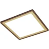 Brilo LED-Panel Slim Deco Braun-Gold 293 X 293 Mm / 1 X LED / 18 W