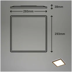 Brilo LED-Panel Slim Deco Braun-Gold 293 X 293 Mm / 1 X LED / 18 W 11 Brilo LED-Panel Slim Deco Braun-Gold 293 X 293 Mm / 1 X LED / 18 W -Lampen & Leuchten affär 565517 6