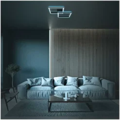 Brilo LED-Deckenleuchte Frame Back 2 X LED Schwarz 17 W -Lampen & Leuchten affär 566067 9