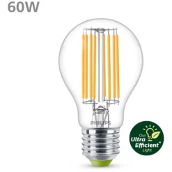 Philips LED-Leuchtmittel Standard Klar Weiss E27 / 60 W / 3'000 K / 840 Lm