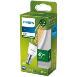 Philips LED-Leuchtmittel Kerze Klar Warmweiss E14 / 40 W / 3'000 K / 485 Lm -Lampen & Leuchten affär 566072 3