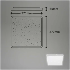 Brilo LED-Deckenleuchte Lino Matt Chrom 1 X LED / 15 W -Lampen & Leuchten affär 566570 6