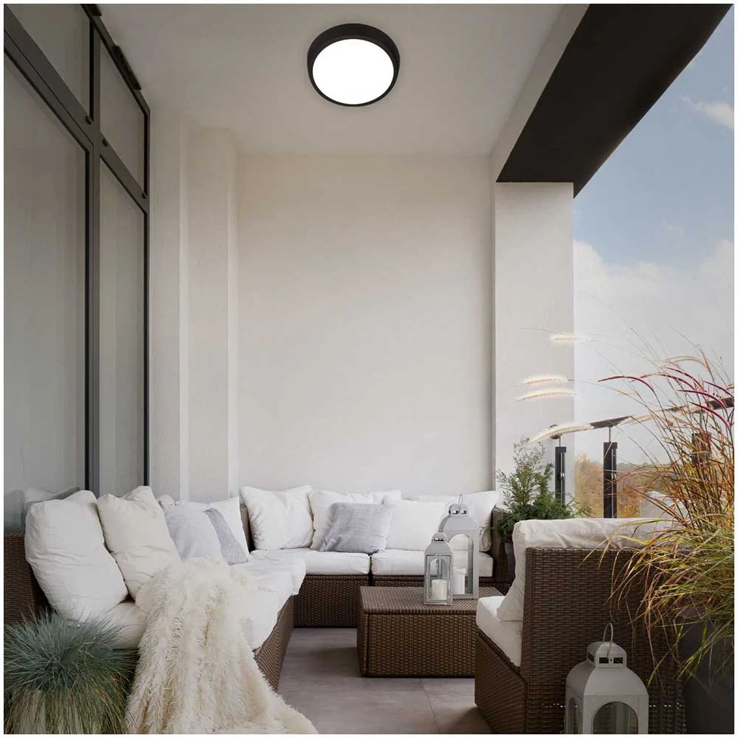 Brilo LED-Aussenleuchte Hagen Schwarz Ø 270 Mm / 1 X LED / 24 W 5 Brilo LED-Aussenleuchte Hagen Schwarz Ø 270 Mm / 1 X LED / 24 W – Bild 5