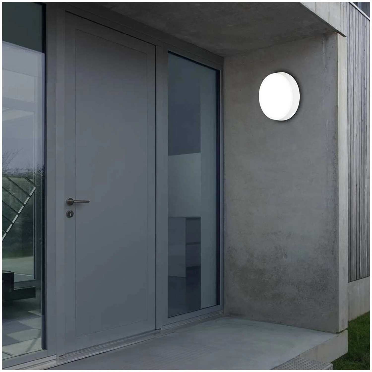 Brilo LED-Aussenleuchte Hagen Weiss Ø 270 Mm / 1 X LED / 24 W 3 Brilo LED-Aussenleuchte Hagen Weiss Ø 270 Mm / 1 X LED / 24 W – Bild 3