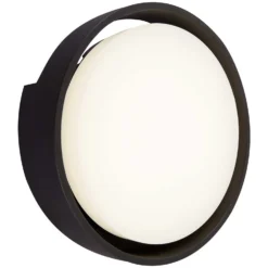 Brilo LED-Aussenleuchte Genua IP44 Schwarz Ø 220 Mm / 1 X LED / 18 W