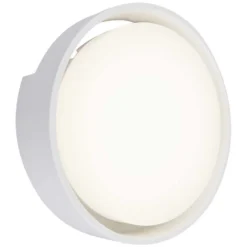 Brilo LED-Aussenleuchte Genua Weiss Ø 220 Mm / 1 X LED / 18 W