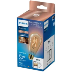 Philips Smart-LED Edison Filament Amber Dimmbar E27 / 50 W / 640 Lm -Lampen & Leuchten affär 567761 2