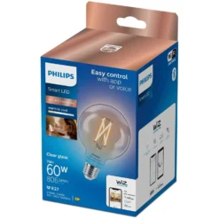 Philips Smart-LED Globe G95 Filament Klar Dimmbar E27 / 60 W / 806 Lm -Lampen & Leuchten affär 567763 2