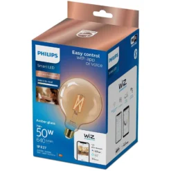 Philips Smart-LED Globe Filament Amber Dimmbar E27 / 50 W / 640 Lm -Lampen & Leuchten affär 567765 2