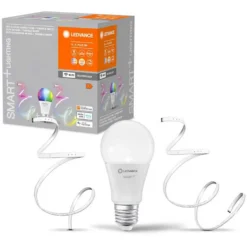 Ledvance Smart+ Leuchtmittel Wifi Classic E27 / 9 W Inkl. 2 X LED-Lichtstreifen