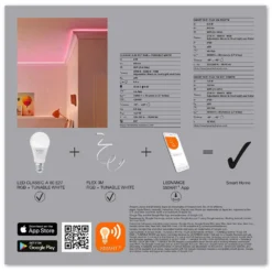 Ledvance Smart+ Leuchtmittel Wifi Classic E27 / 9 W Inkl. 2 X LED-Lichtstreifen -Lampen & Leuchten affär 568133 4