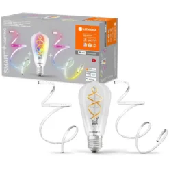 Ledvance Smart+ Leuchtmittel Wifi Filament Edison E27 Inkl. 2x LED-Lichtstreifen