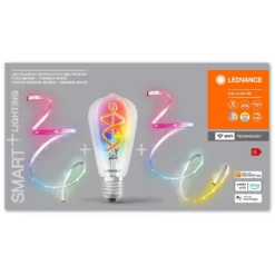 Ledvance Smart+ Leuchtmittel Wifi Filament Edison E27 Inkl. 2x LED-Lichtstreifen -Lampen & Leuchten affär 568134 3